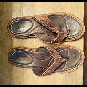 Teva Leather Flip Flop Sandals